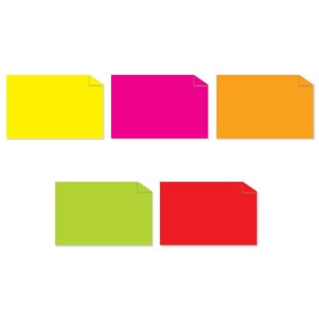 Bsc Preferred 2 x 4'' Fluorescent Packs Inventory Rectangle Labels, 5000PK BUY00021260